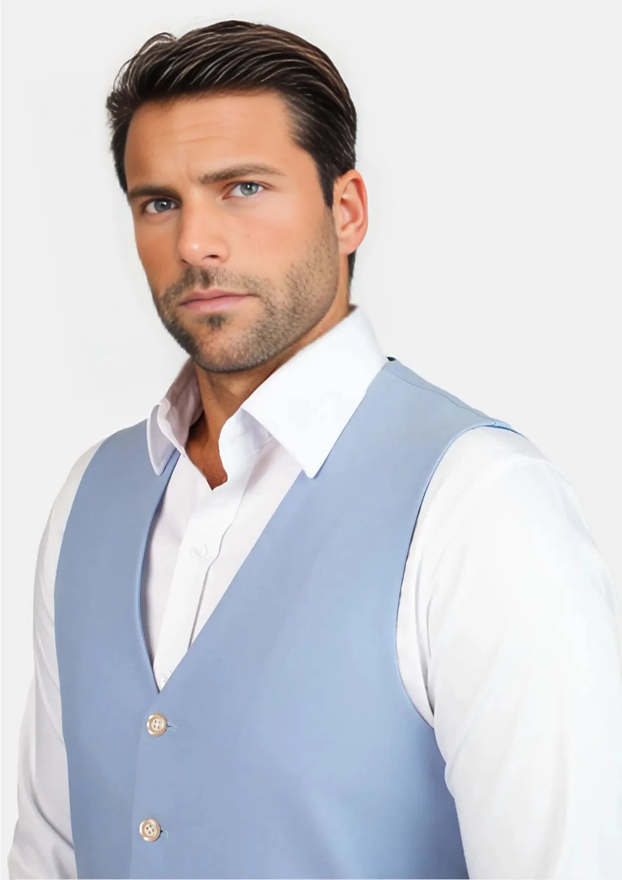 Icy Blue Vest - SARTORO841