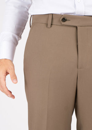 Light Brown Stretch Pants - SARTORO