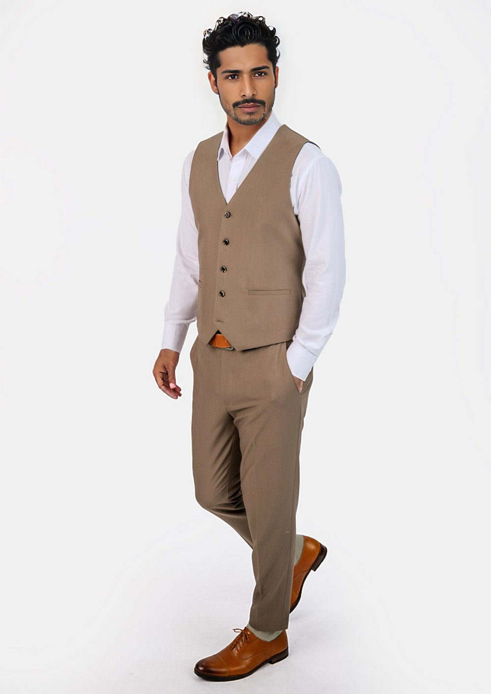 Light Brown Vest - SARTORO