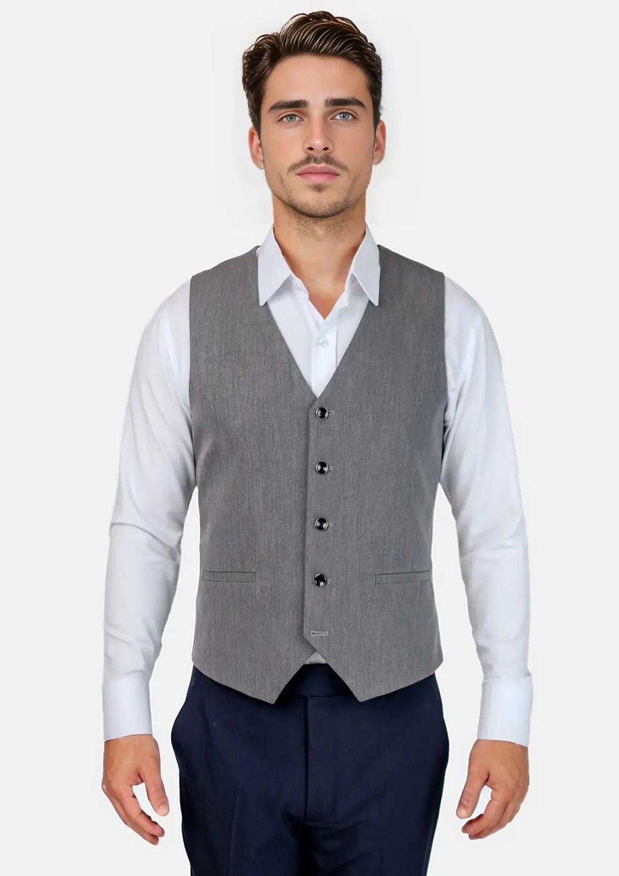 Light Grey Vest - SARTORO127