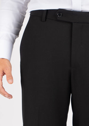 Midnight Black Stretch Pants - SARTORO