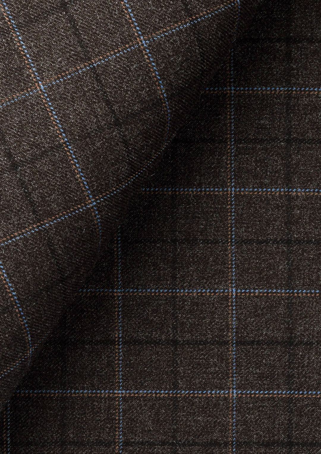 Montauk Cedar Brown Flannel Windowpane Suit - SARTORO