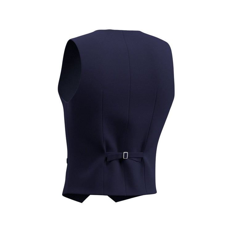 Navy Cotton Vest - SARTORO
