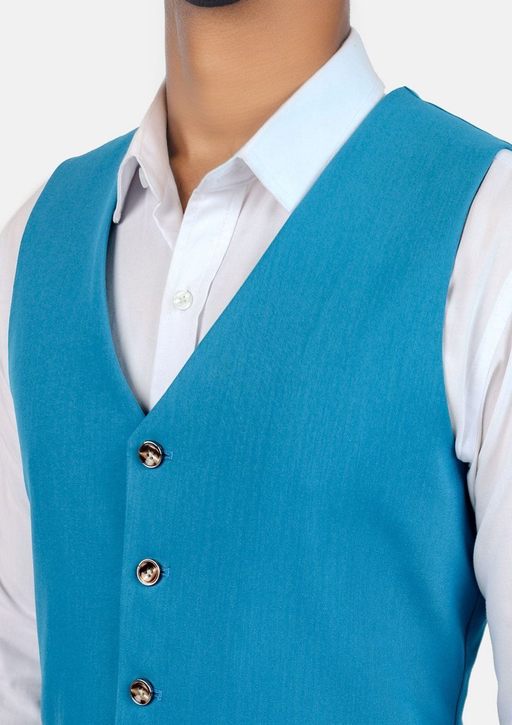 Sapphire Blue Vest - SARTORO678