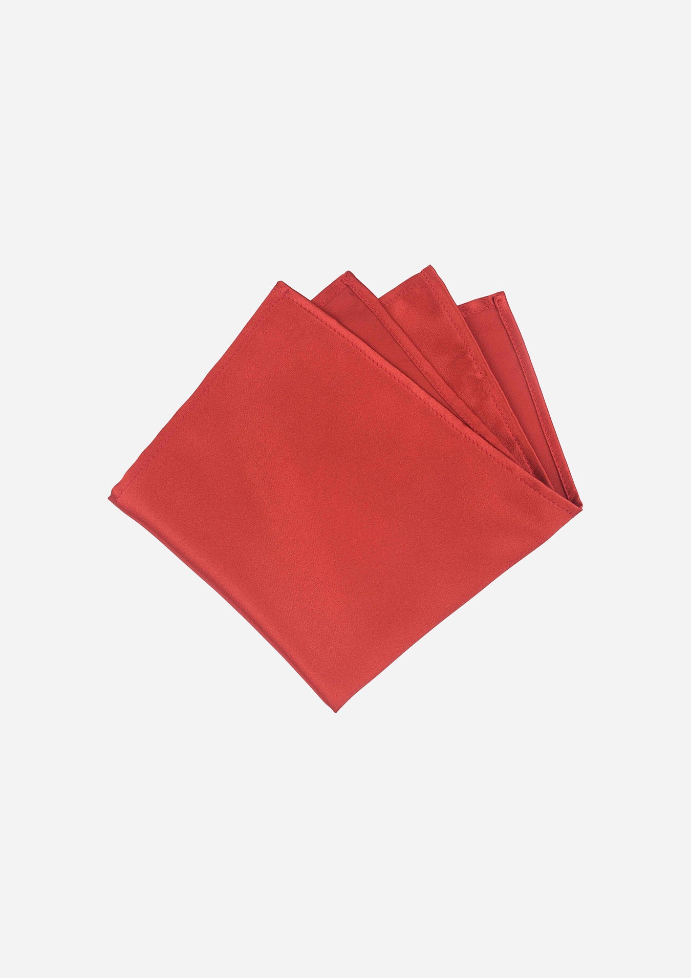 Silk Satin Crimson Red Pocket Square