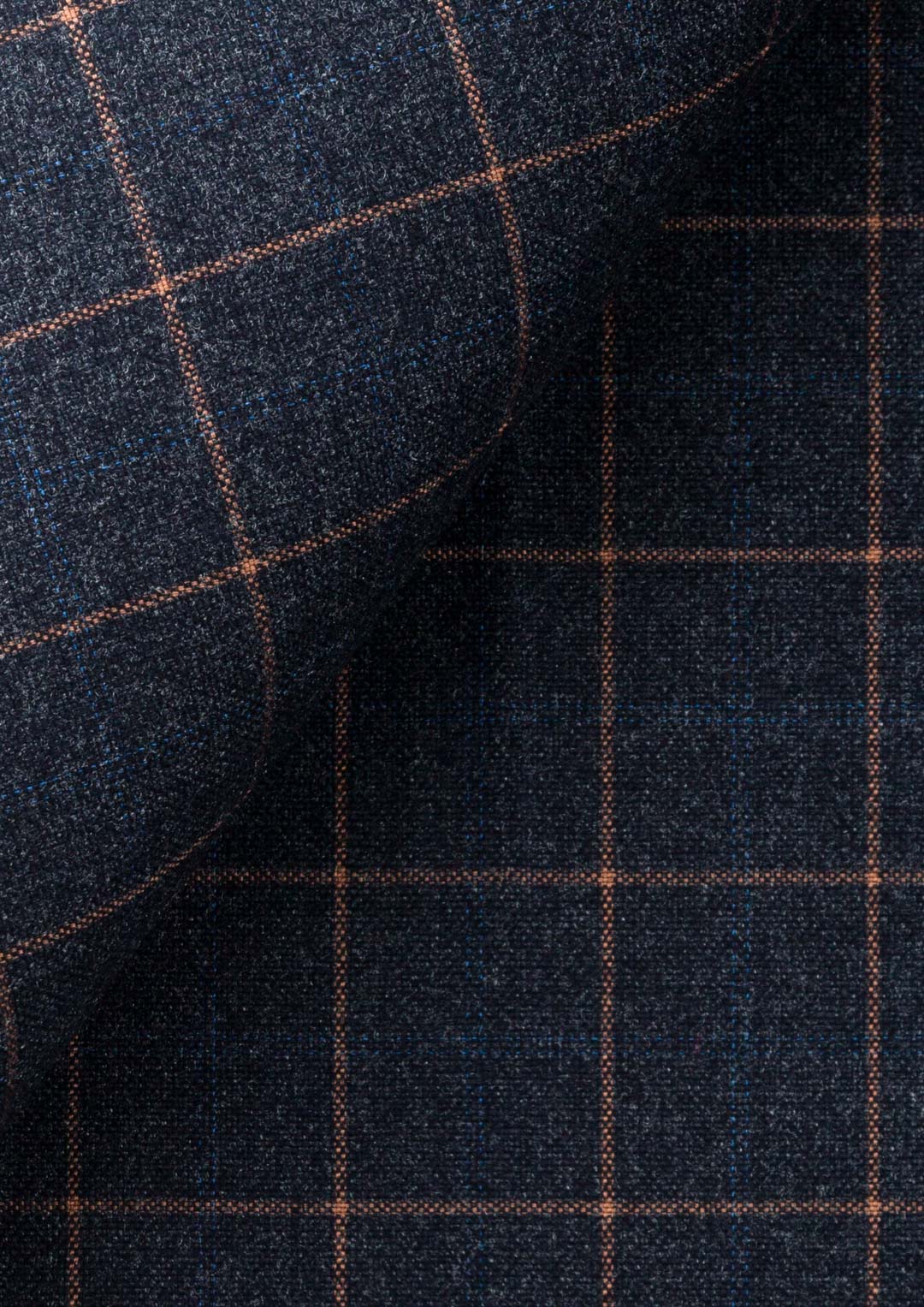 Spruce Blue Flannel Windowpane Pants - SARTORO