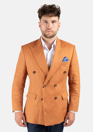 Waverly Burnt Orange Linen Jacket