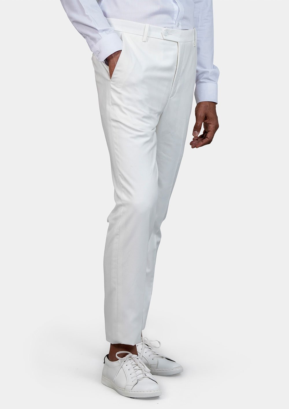 White Twill Pants - SARTORO