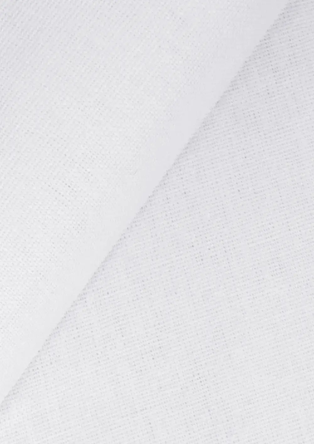 White Linen Blend Shirt