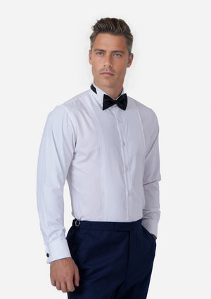 White Tuxedo Shirt - SARTORO