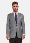 Fossil Grey Checked Ellis Jacket