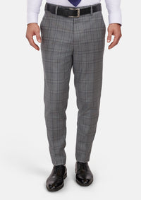 Fossil Grey Checked Pants