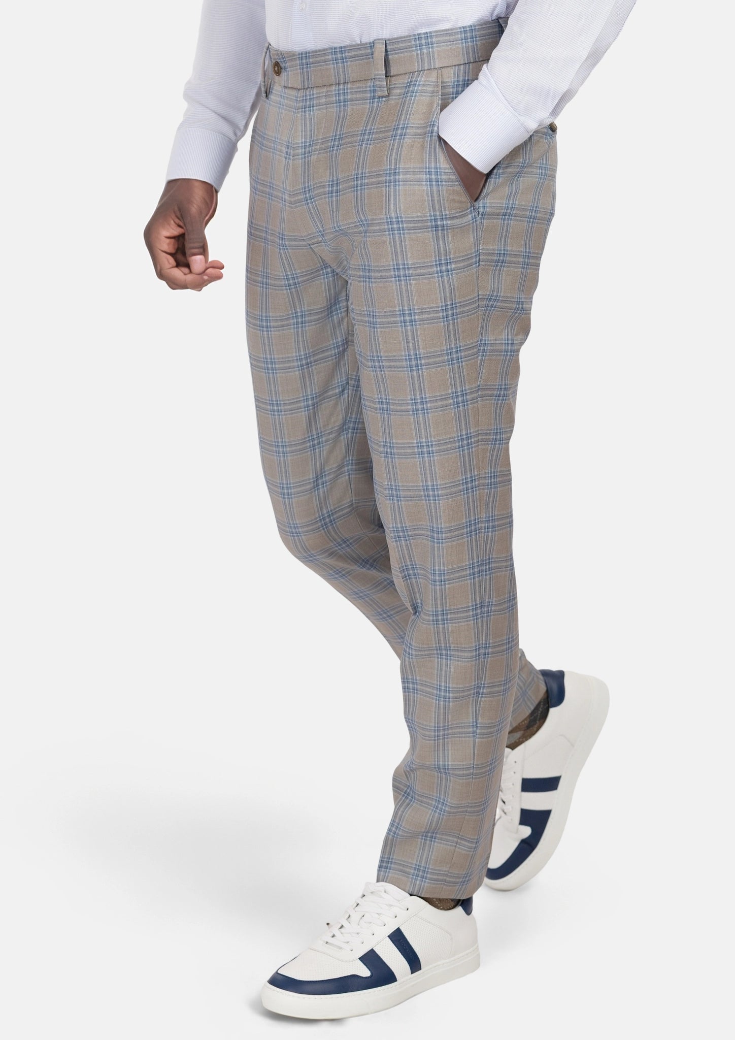 Milano Grey Checked Pants
