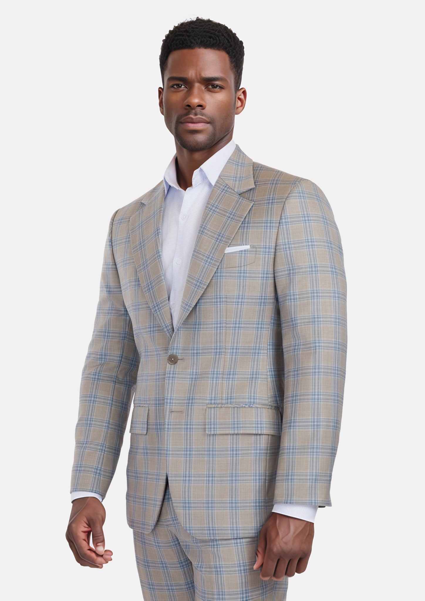 Milano Grey Checked Suit