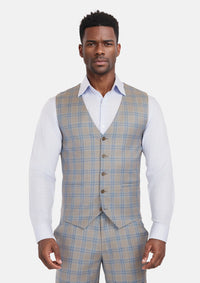 Milano Grey Checked Vest