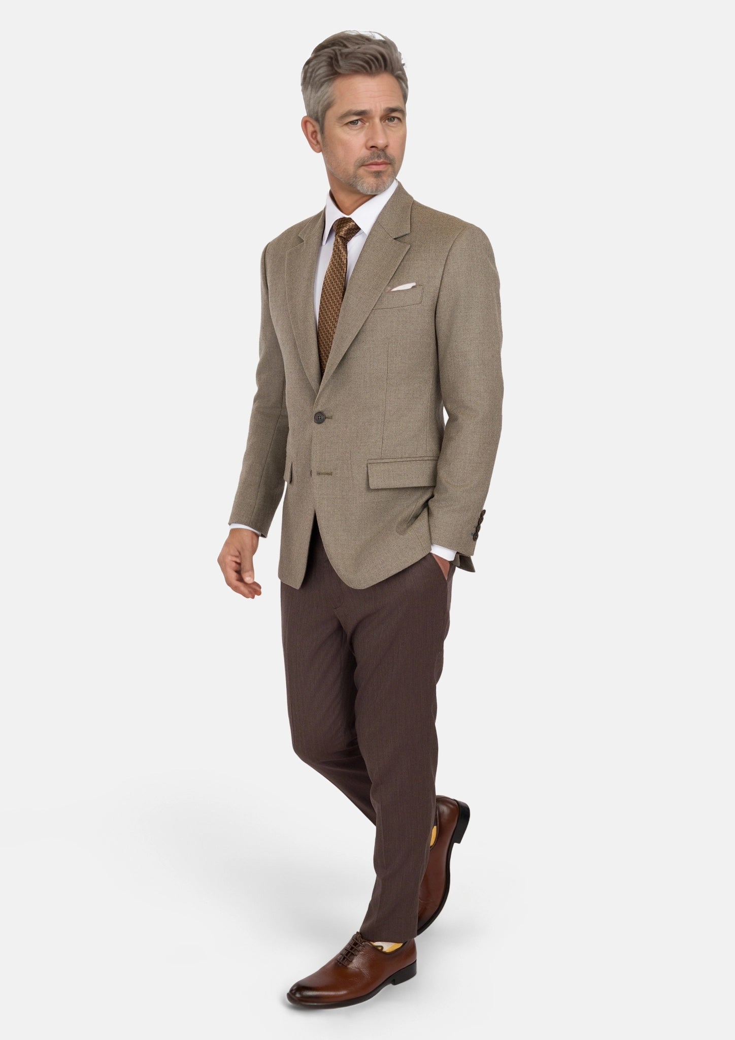 Astoria Brown Flannel Astor Jacket
