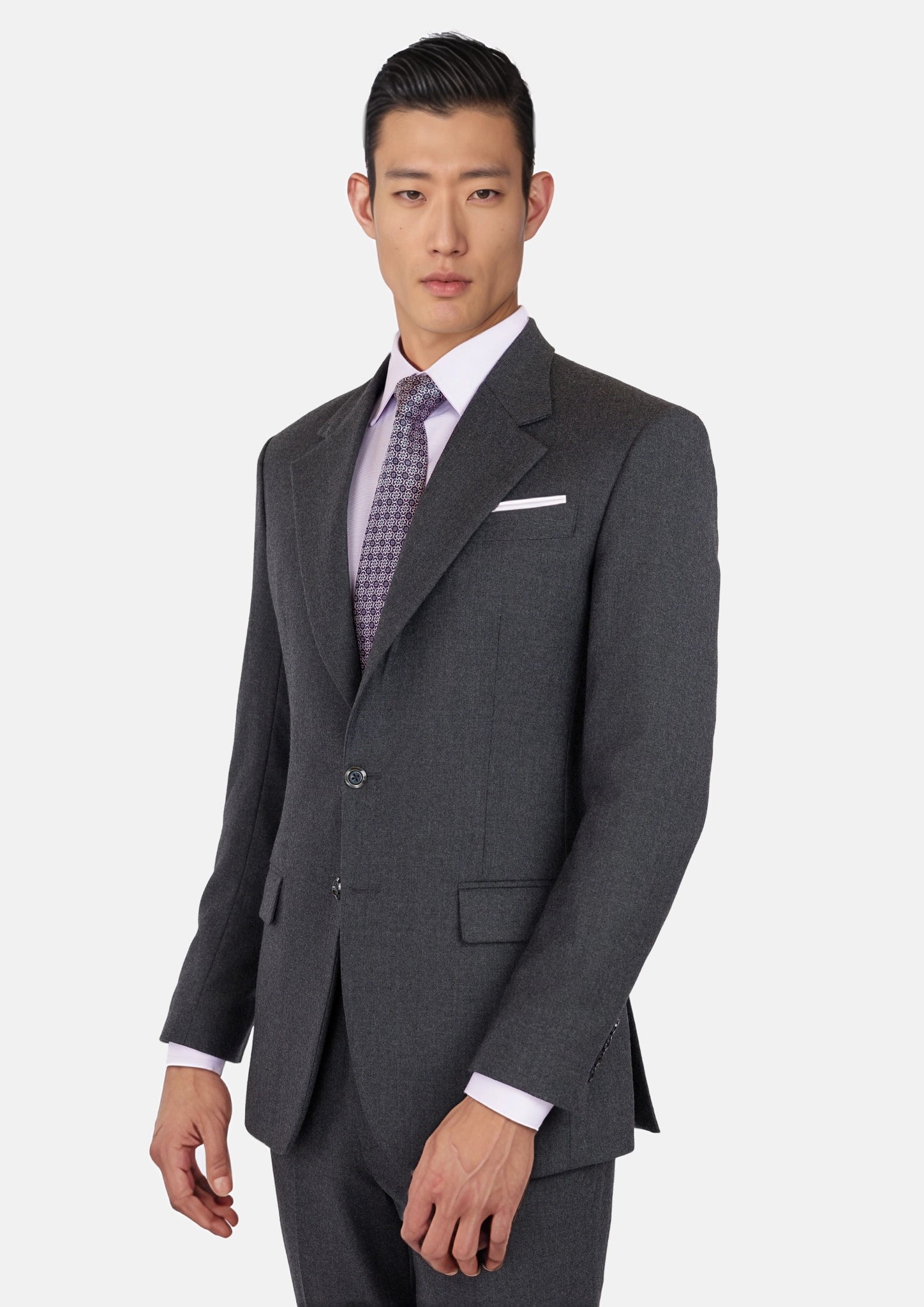 Charcoal Flannel Ellis Suit