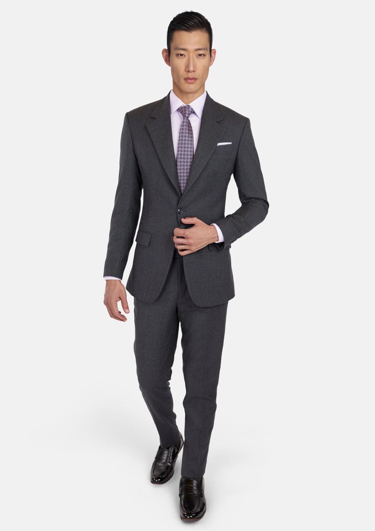 Charcoal Flannel Ellis Suit