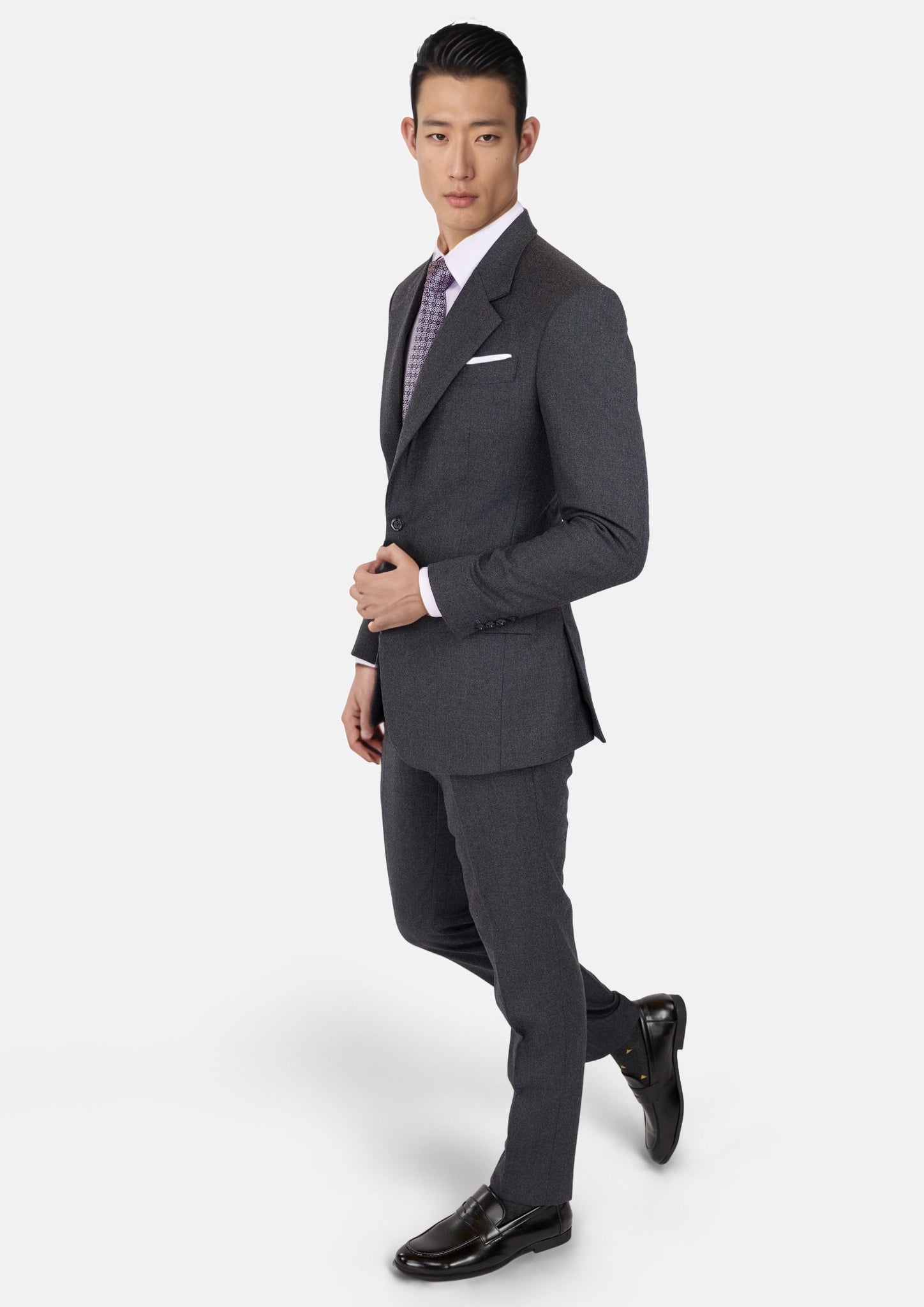 Charcoal Flannel Ellis Suit