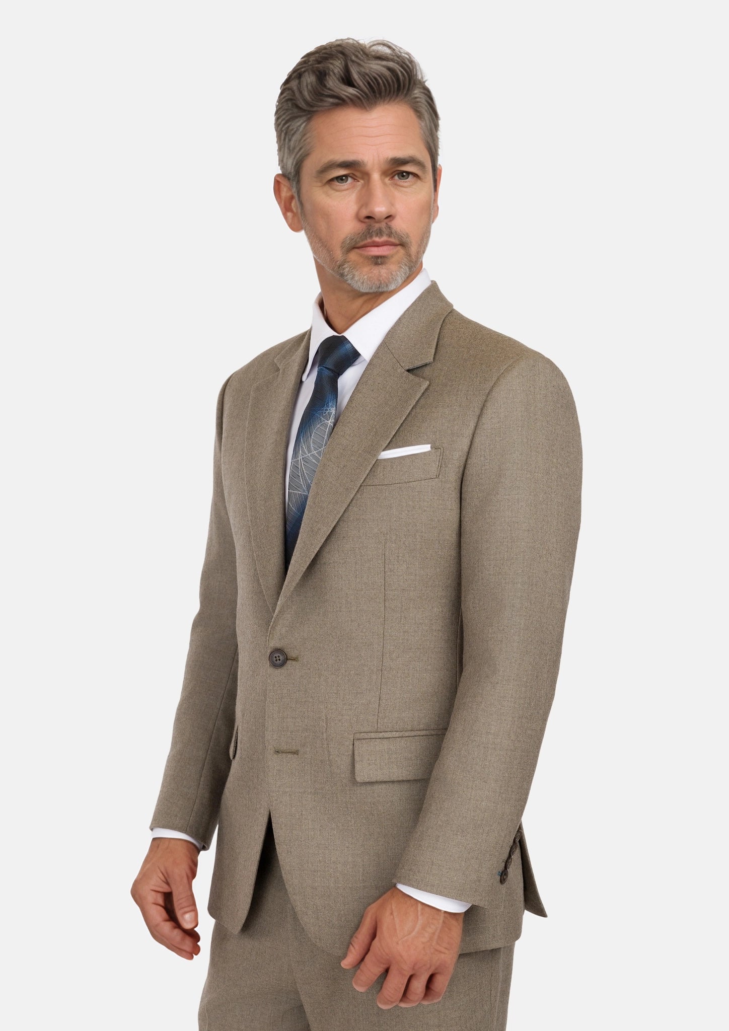 Astoria Brown Flannel Astor Suit