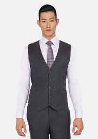 Charcoal Flannel Vest