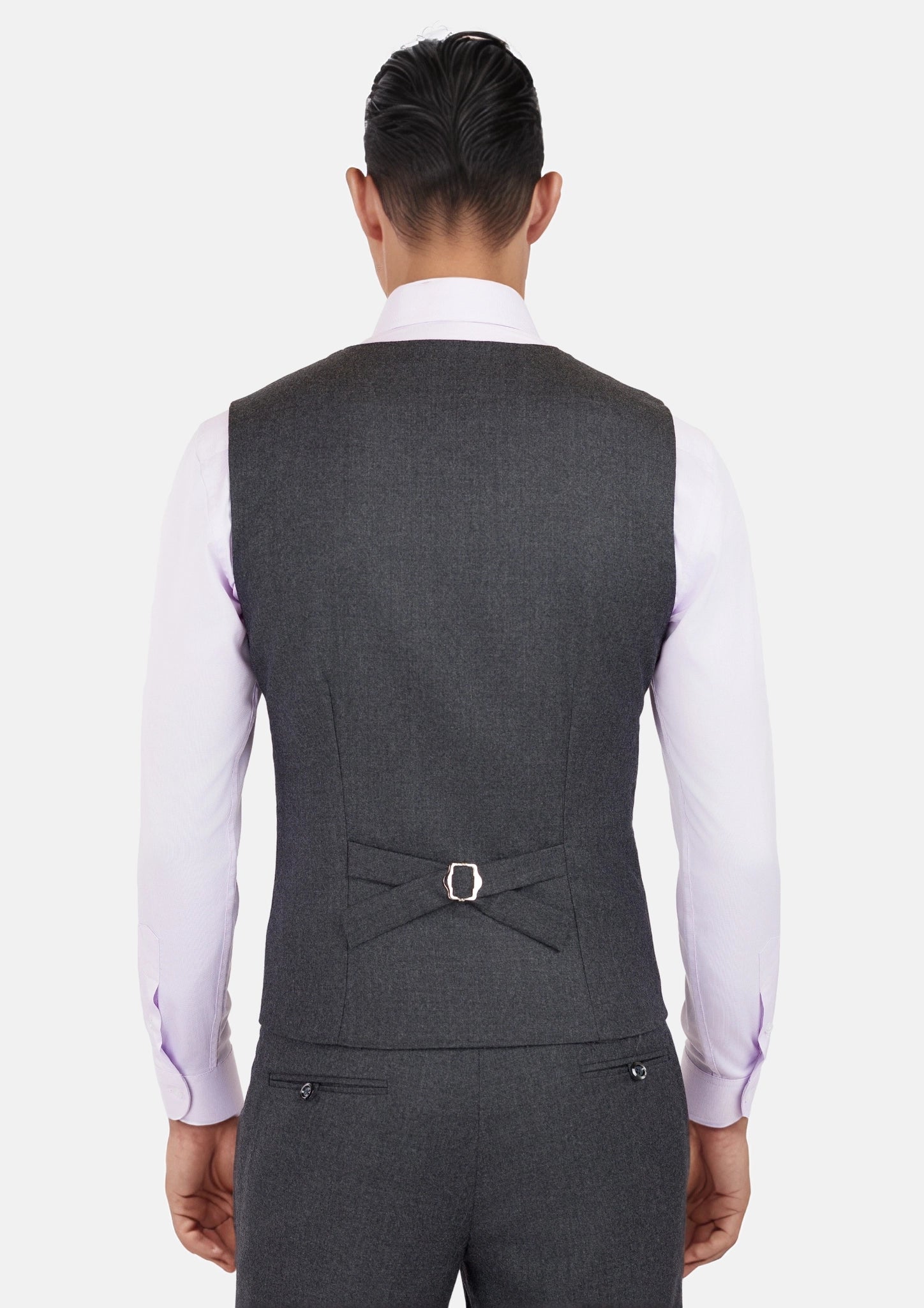 Charcoal Flannel Vest