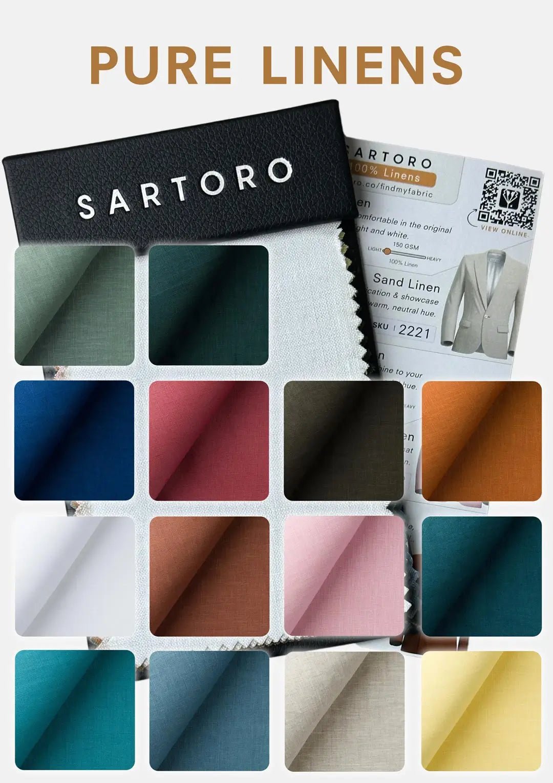 100% Linens Swatch Set - SARTORO