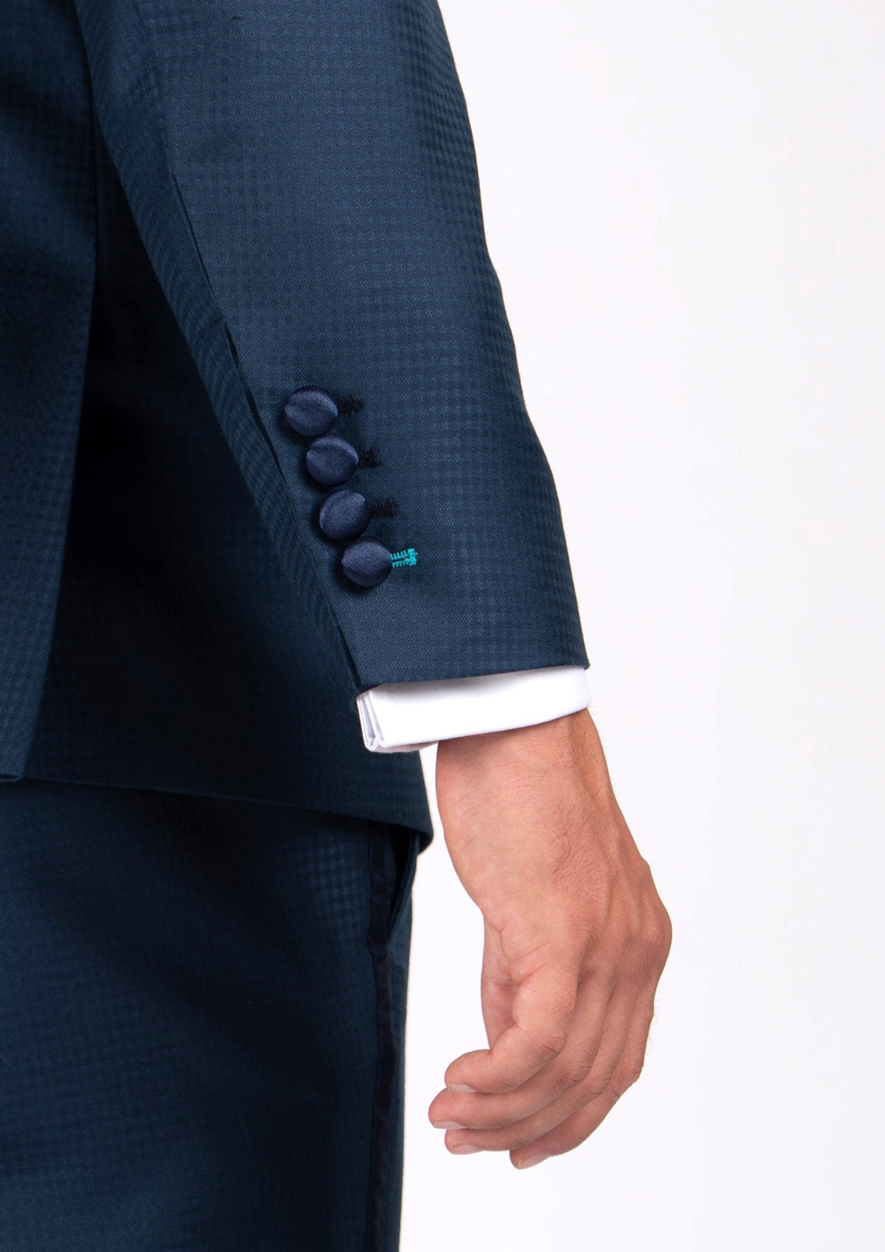 Astor Blue Microcheck Tuxedo - SARTORO