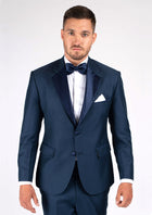 Astor Blue Microcheck Tuxedo - SARTORO378