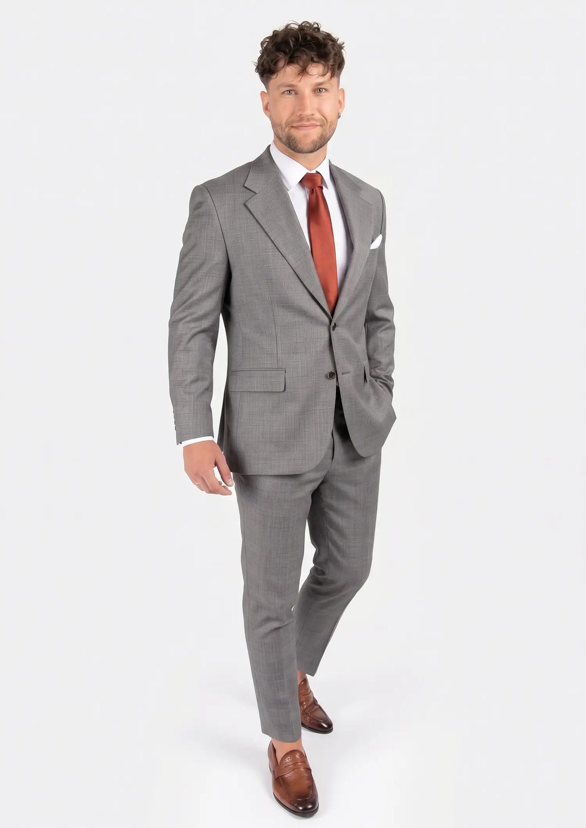 Spanish Grey Prince Of Wales Suit337