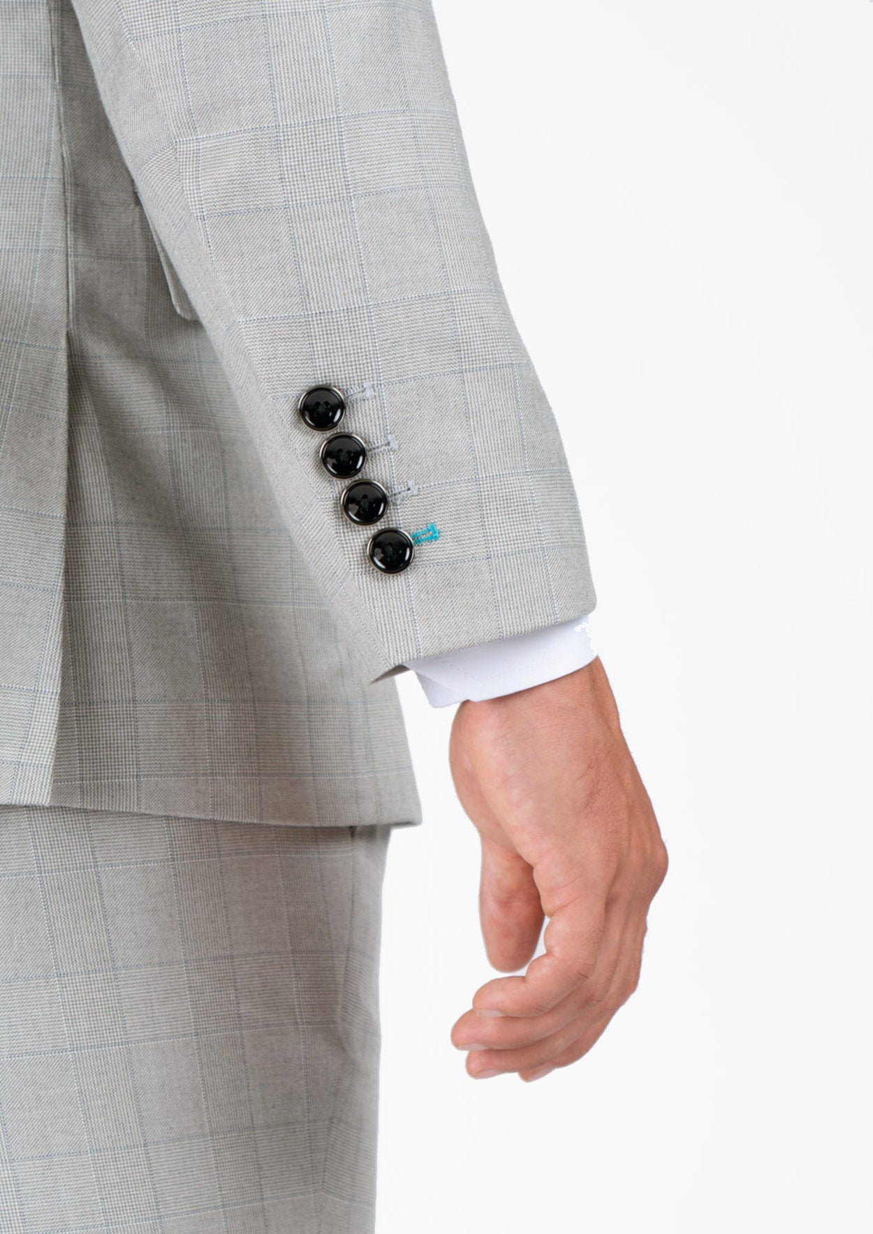 Ellis Off-White Prince Of Wales Suit - SARTORO