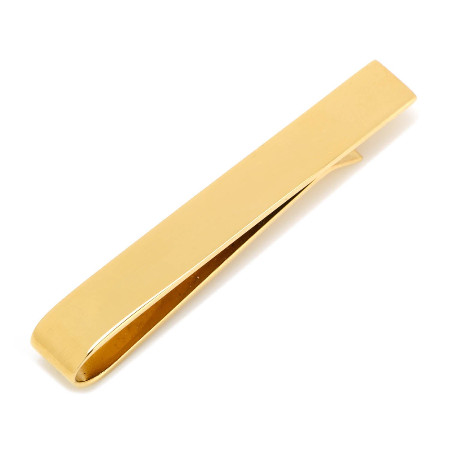 14K Gold Plated Rope Border Oval Cufflinks and Tie Bar Gift Set - SARTORO689