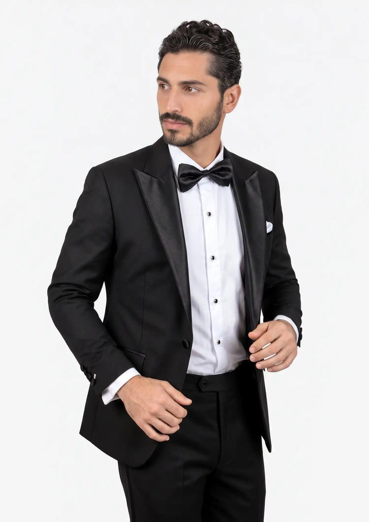 Liberty Black Sharkskin Tuxedo918