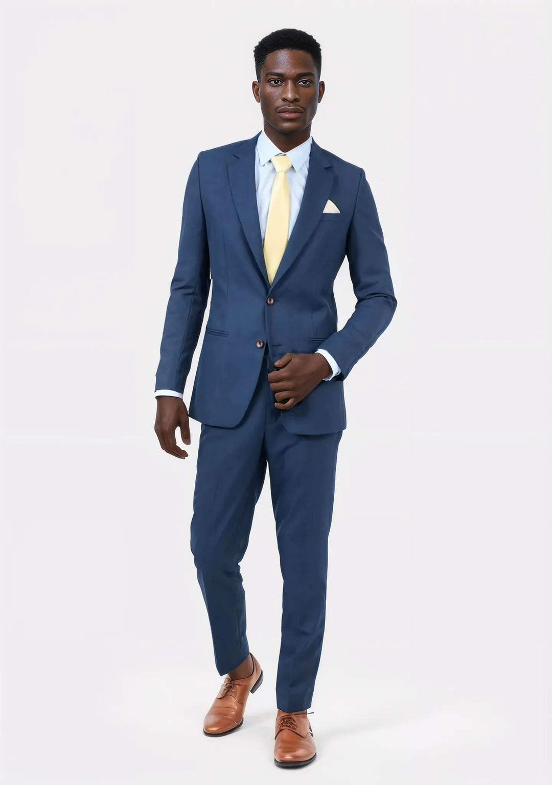 Astor Oxford Blue Sharkskin Suit