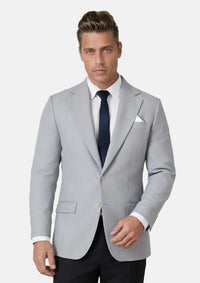 Powder Grey Twill Jacket