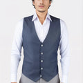 Slate Grey Twill Vest