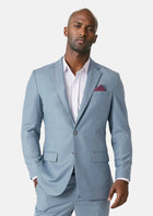 Astor Ice Blue Twill Suit - SARTORO108