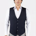 Dark Navy Twill Vest