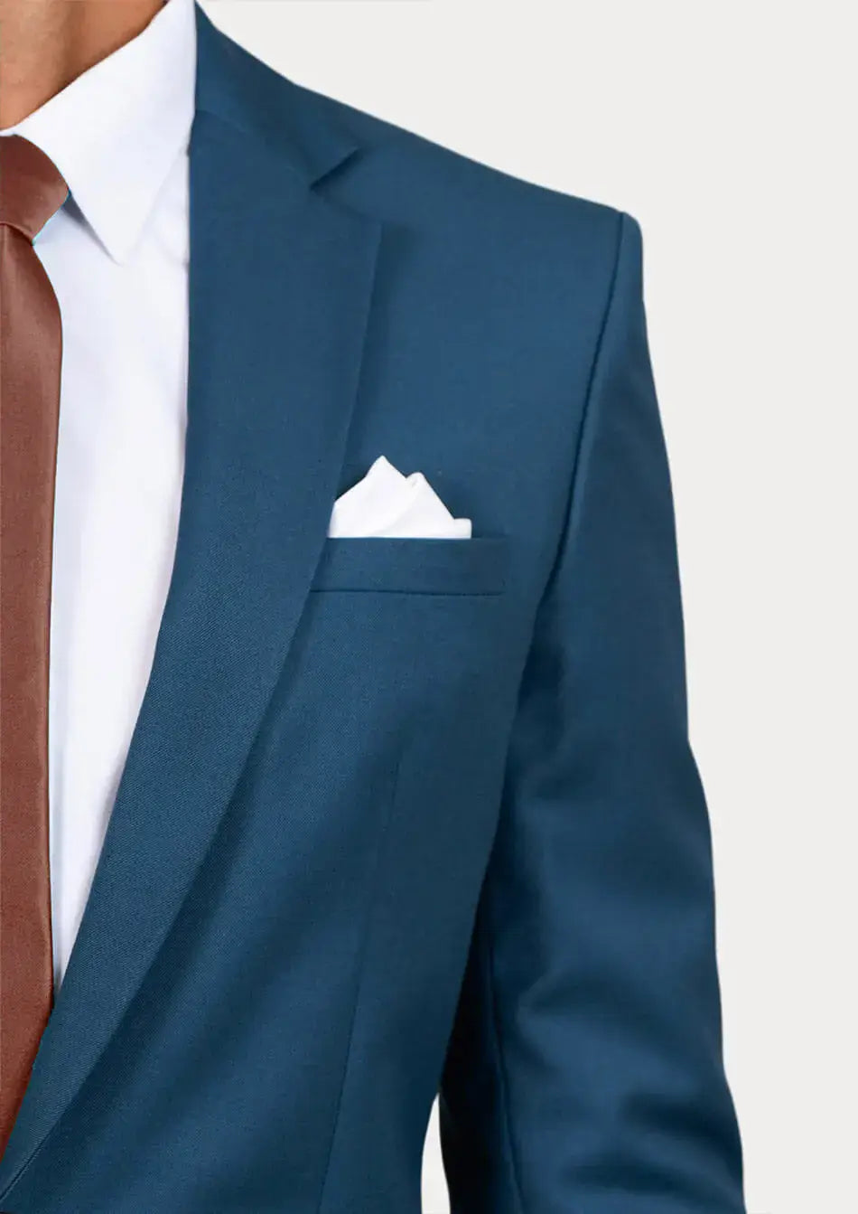 Astor Prussian Teal Twill Suit