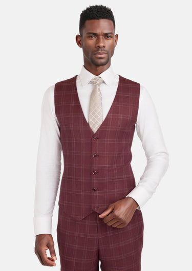 Claret Red Vest