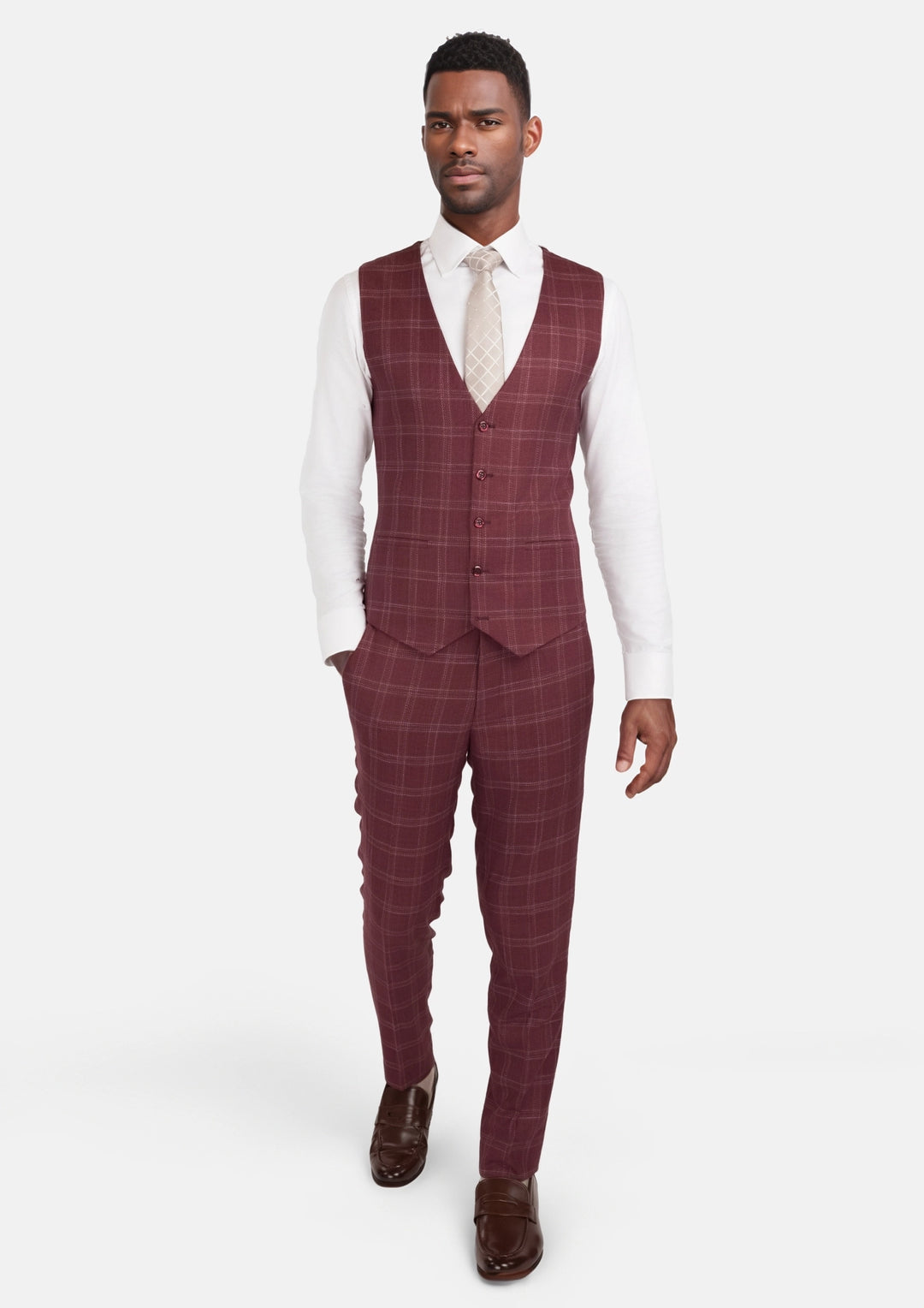 Claret Red Vest