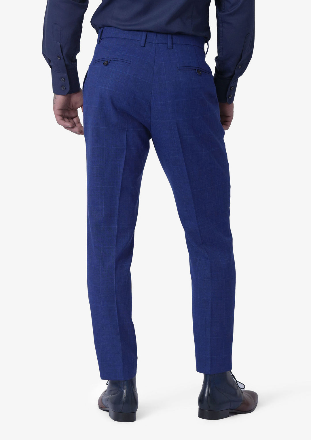 Regal Blue Windowpane Pants
