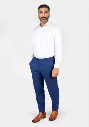 Empire Blue Windowpane Pants