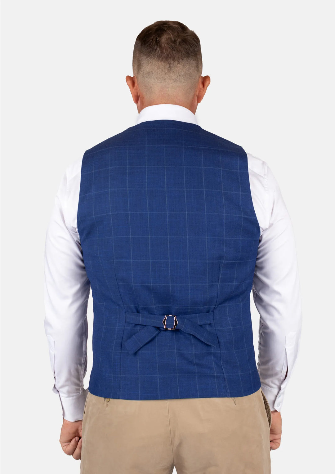 Empire Blue Windowpane Vest