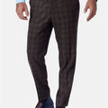 Cedar Brown Flannel Windowpane Pants