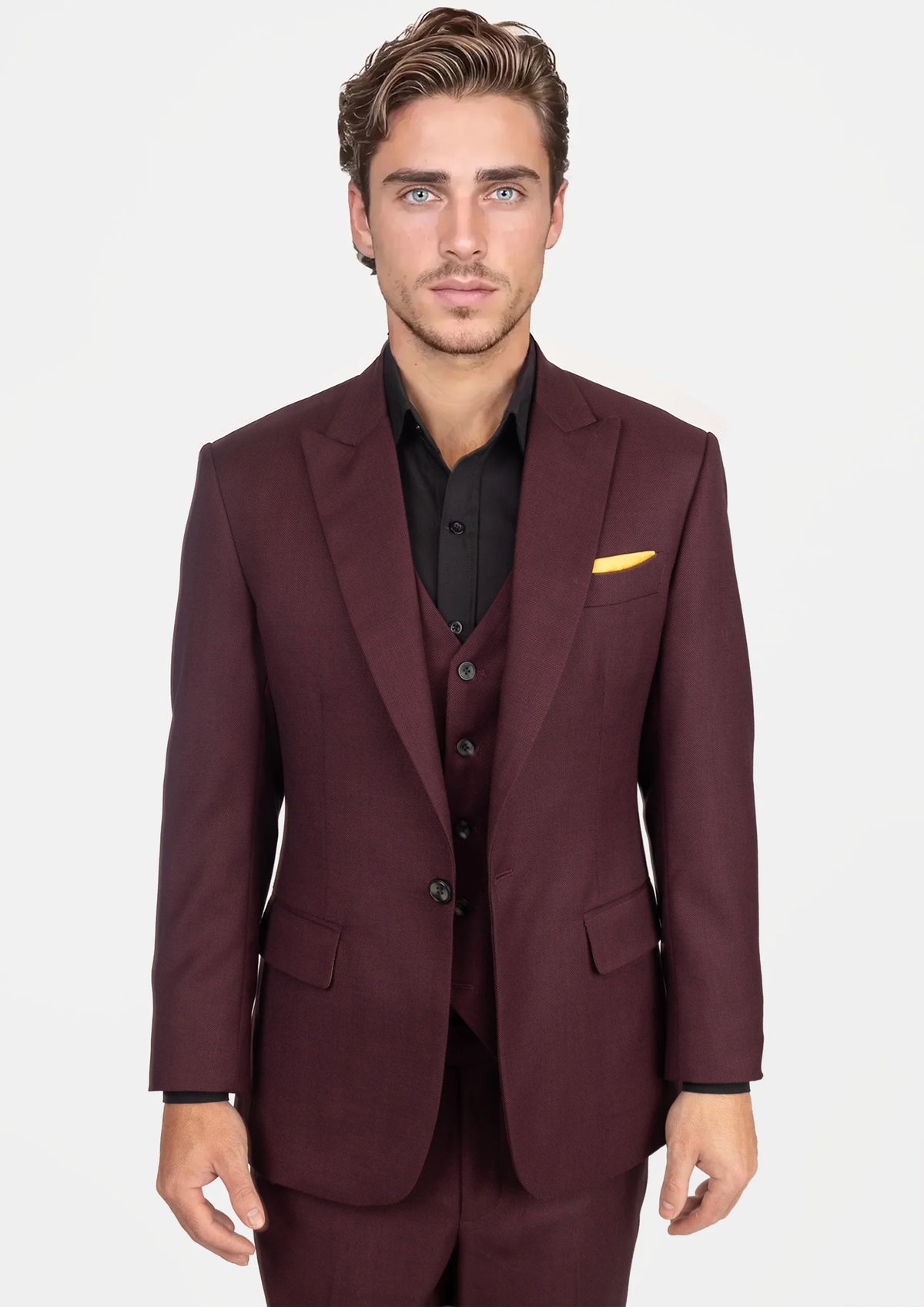 Deep Burgundy Birdseye Suit879