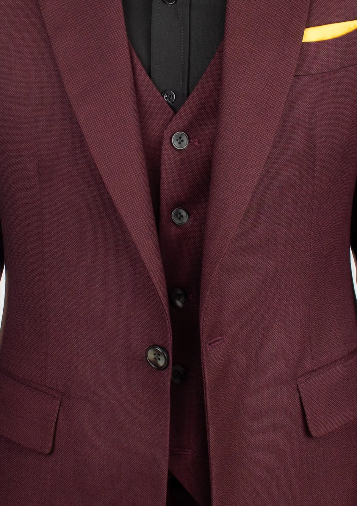Deep Burgundy Birdseye Suit376