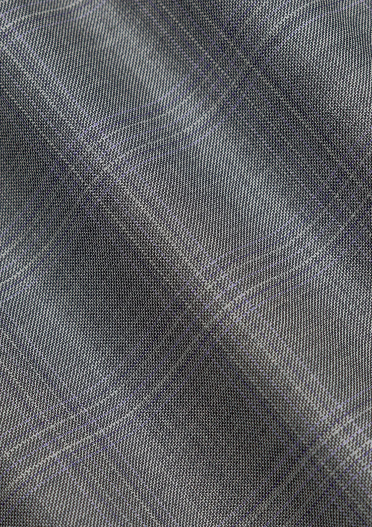 Smoke Grey Checked Suit833
