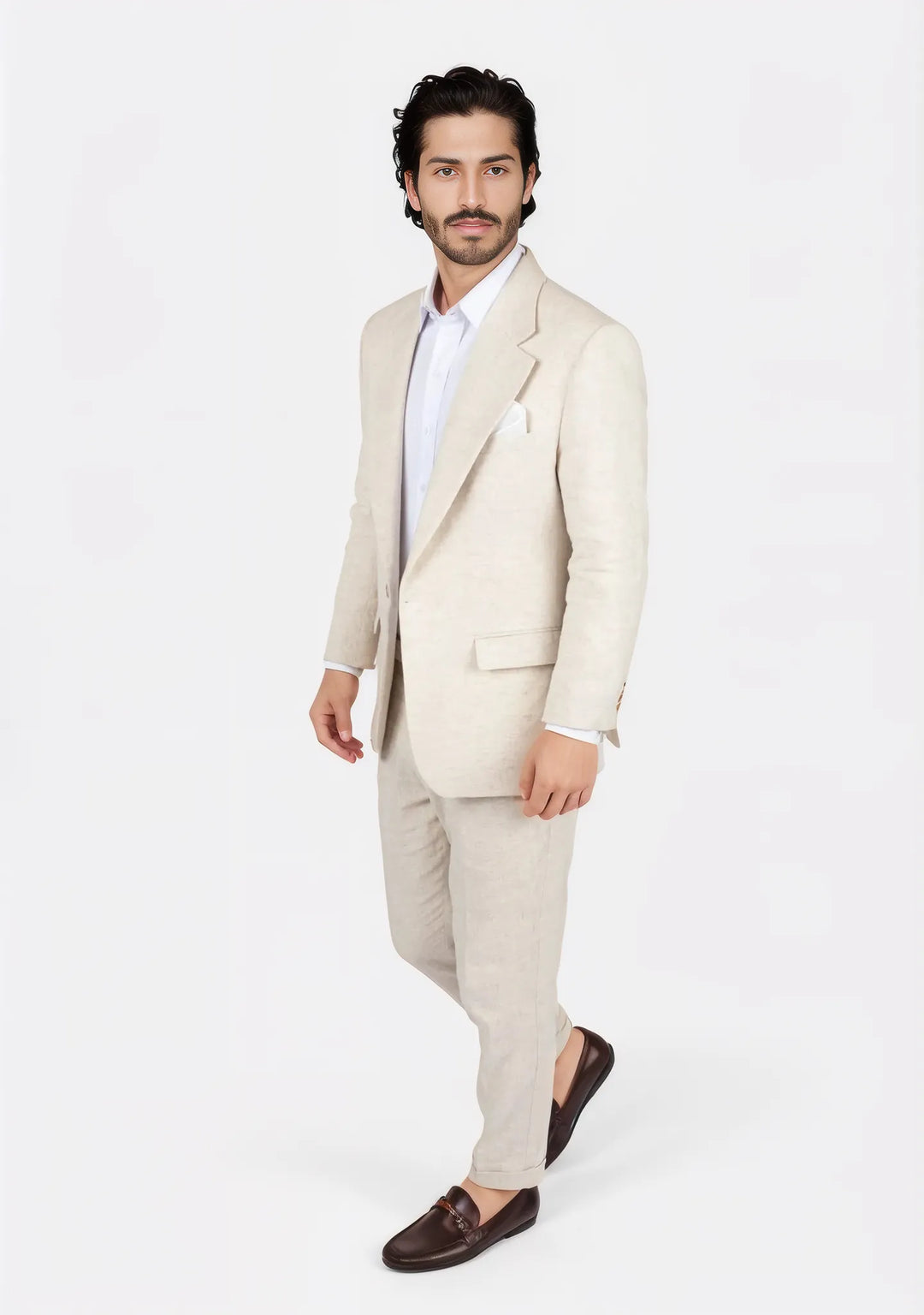 Eldridge Sand Linen Suit