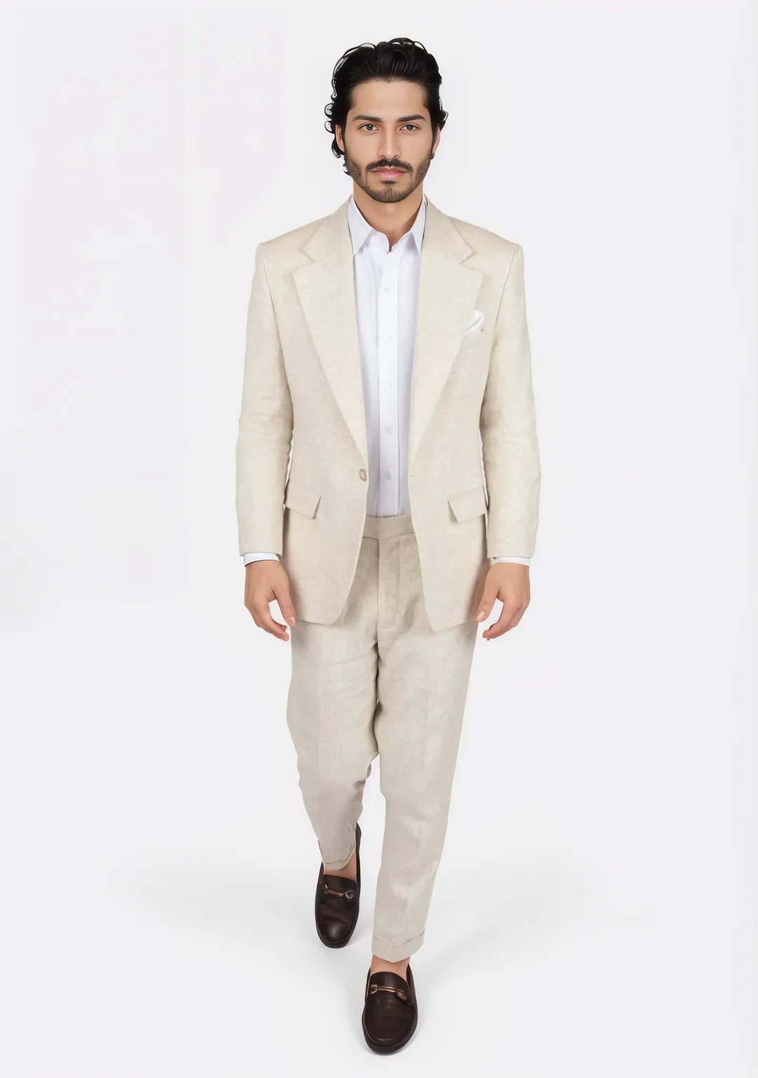 Eldridge Sand Linen Suit